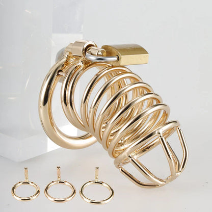 Metall Gold Keuschheitskäfig