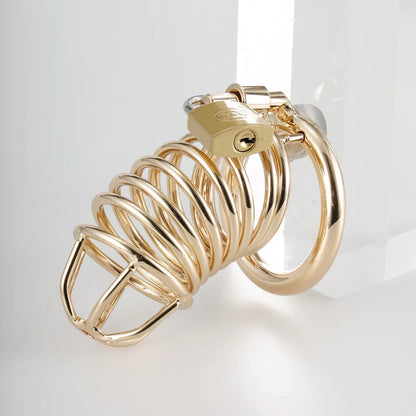 Metall Gold Keuschheitskäfig