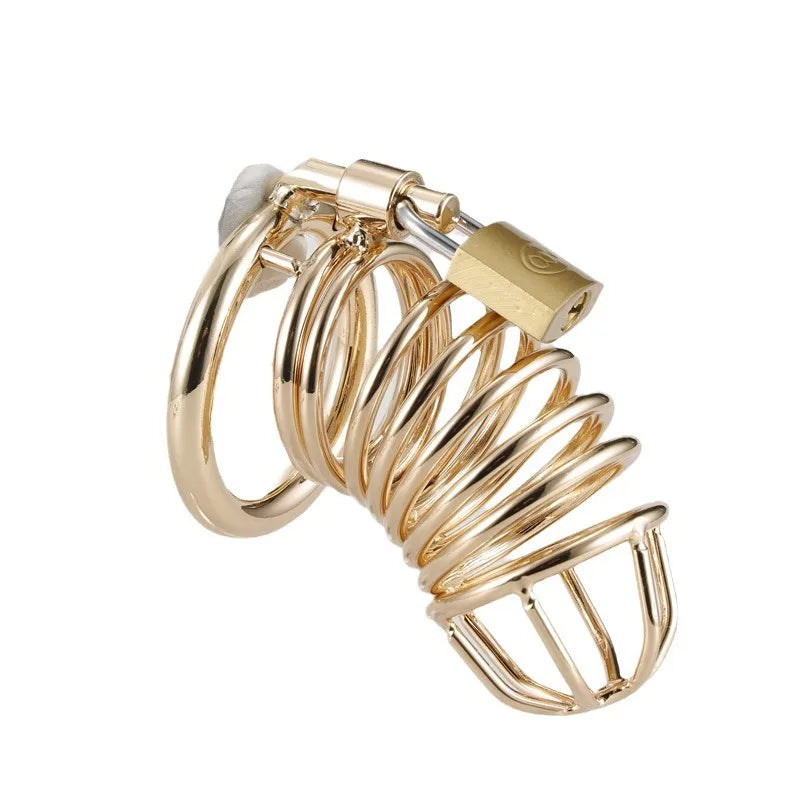 Metall Gold Keuschheitskäfig