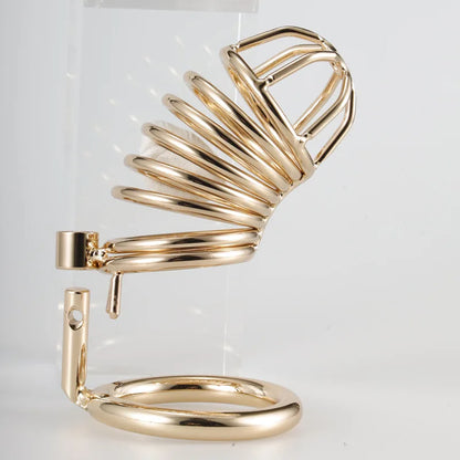 Metall Gold Keuschheitskäfig