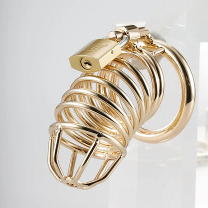 Metall Gold Keuschheitskäfig