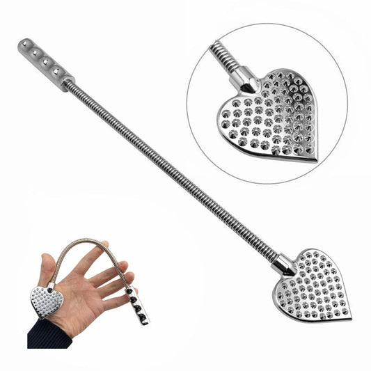 Herzförmiger Edelstahl Spiked Peitsche – Produktbild