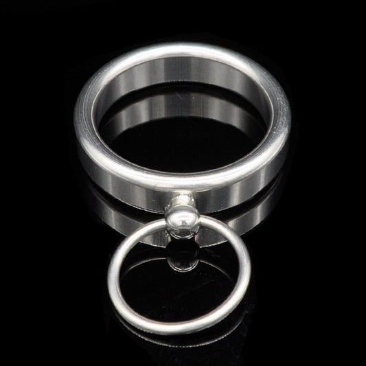 Edelstahl Hoden Dehner mit Ring – Produktbild
