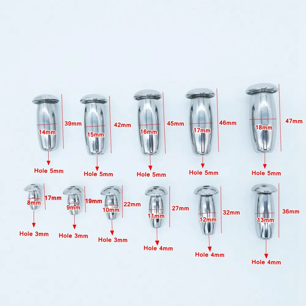 Kurzer Metallurethraplug 8-12mm Für Keuschheitskäfig – Produktansicht 2