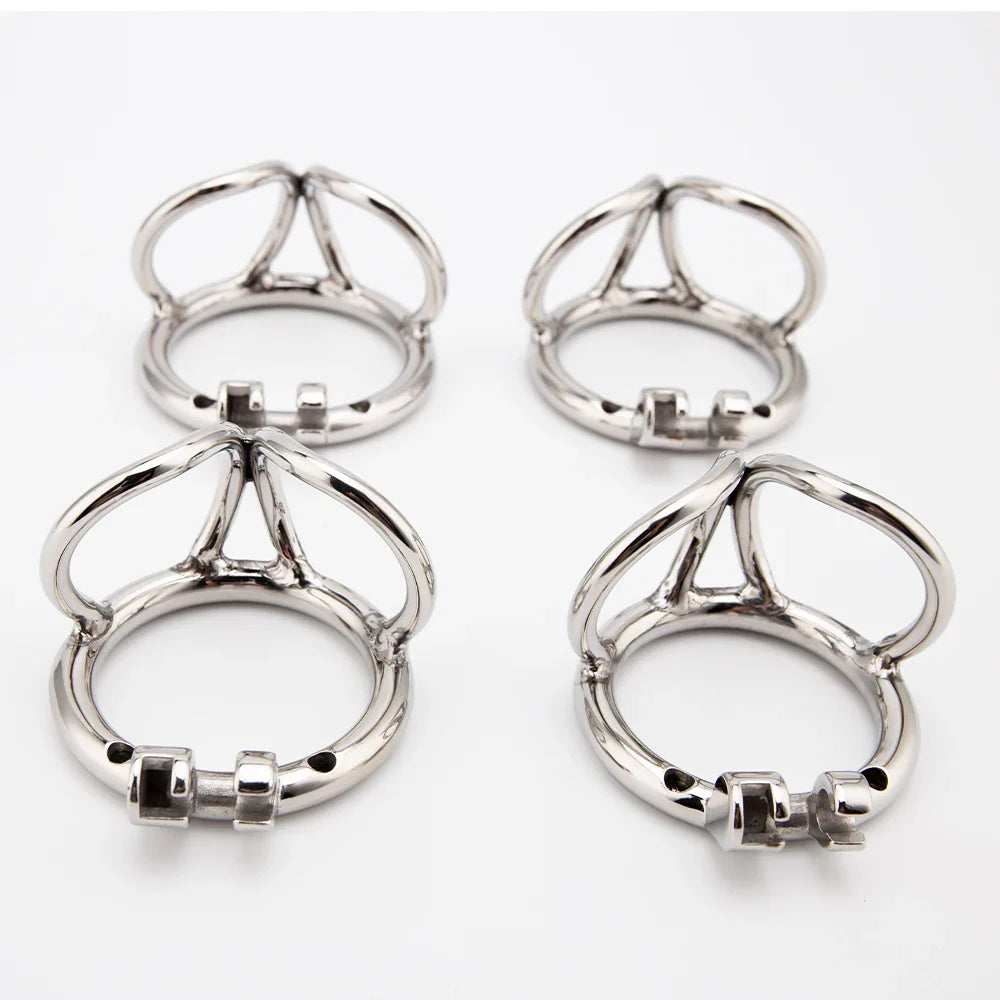 Keuschheitskäfig aus Metall ohne Röhrchen