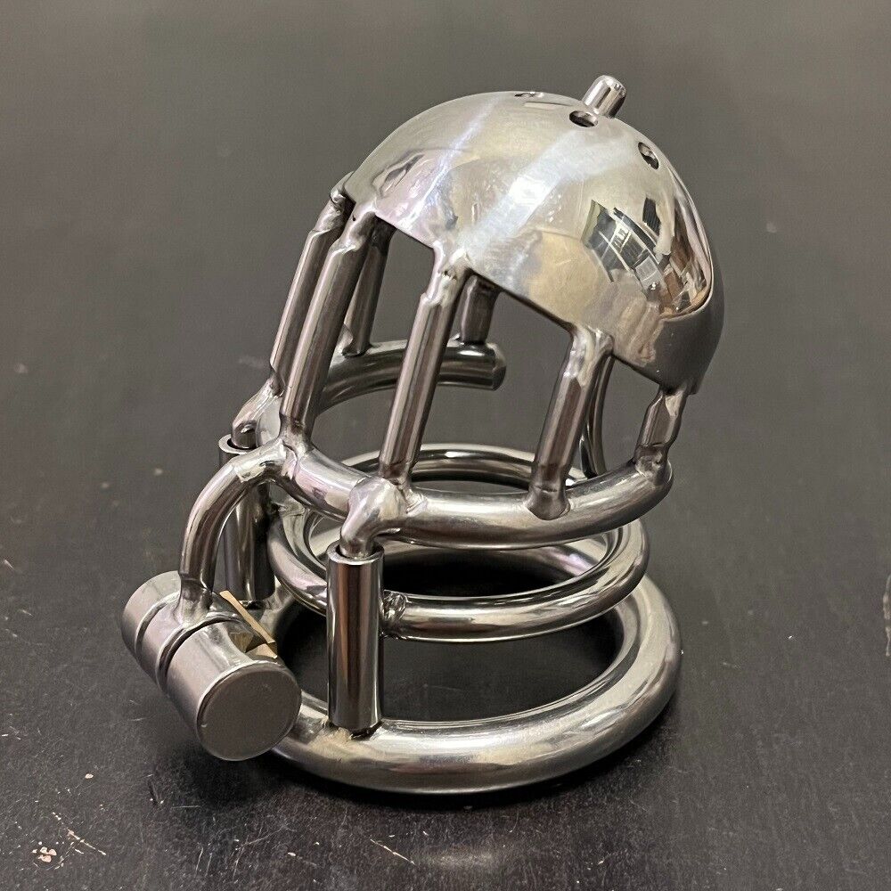 Keuschheitskäfig aus Metall für PA-Piercing - A400-1