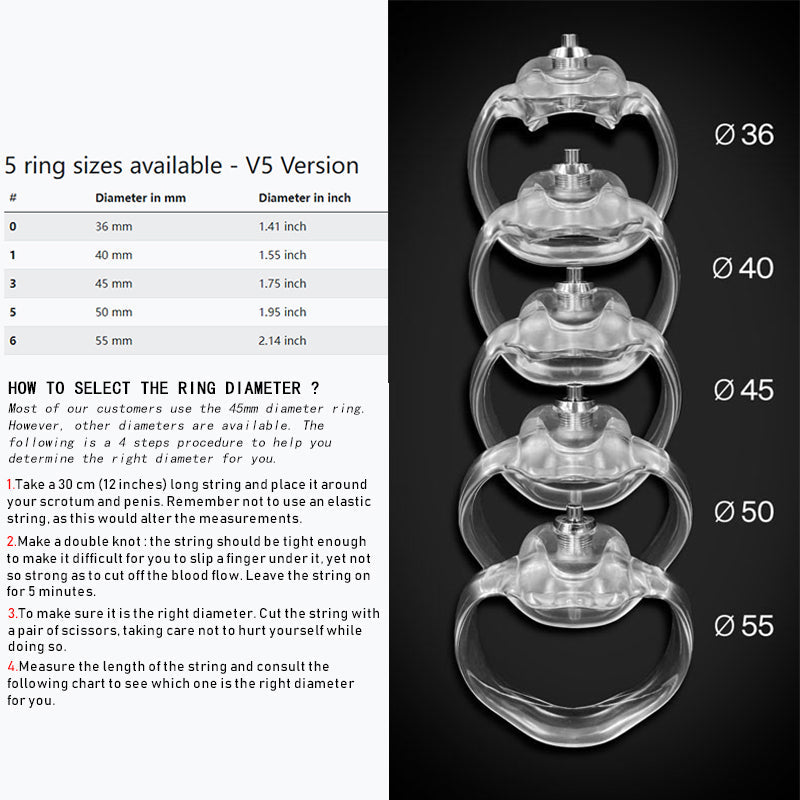 HT V5 Click&Lock Harz Keuschheitskäfig – Produktansicht 18