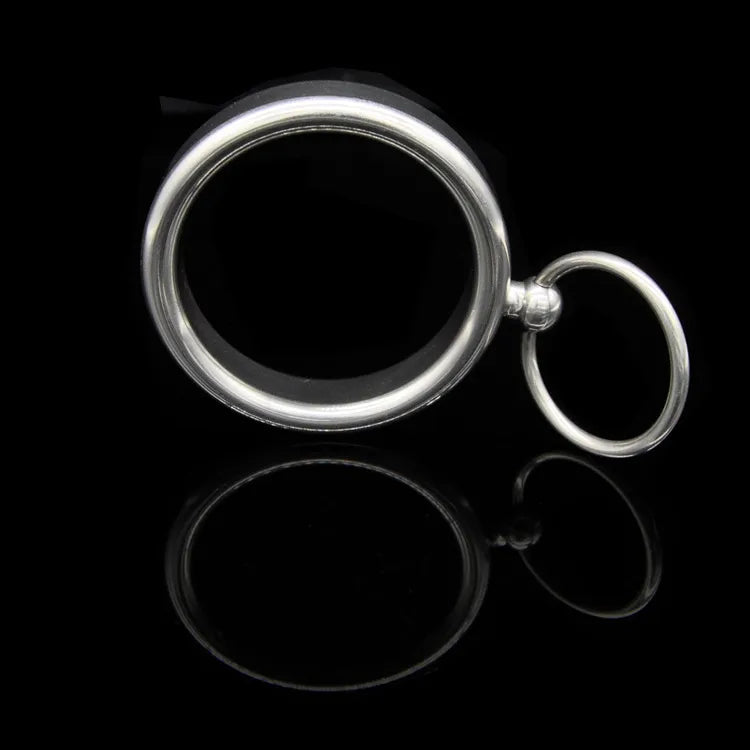 Edelstahl Hoden Dehner mit Ring