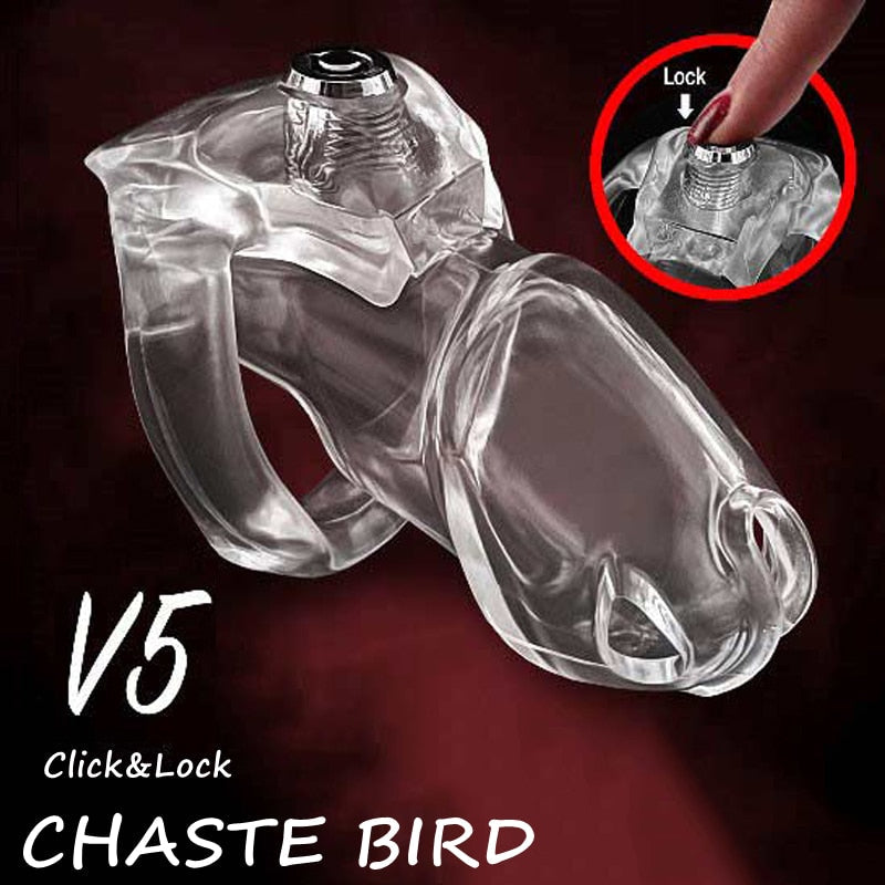 HT V5 Click&Lock Harz Keuschheitskäfig – Produktbild