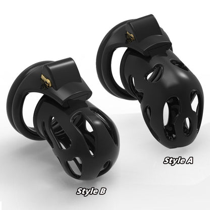 Ghost Plastik Keuschheitskäfig Black Edition mit 4 Ringe – Produktansicht 5