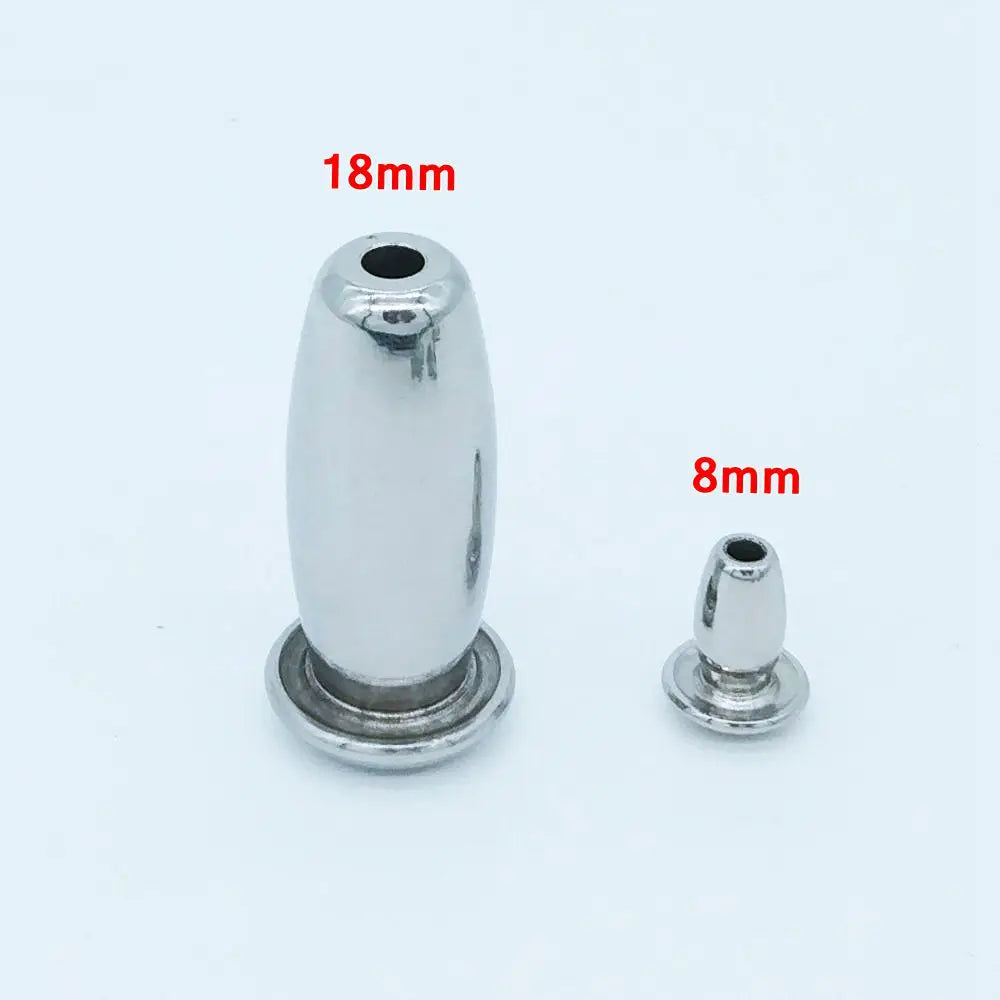 Kurzer Metallurethraplug 8-12mm Für Keuschheitskäfig