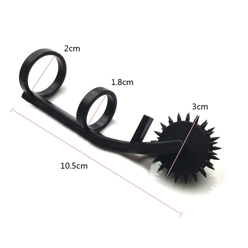Eisenstich Doppelte Wartenberg Nadelrad Finger Spielzeug aus Edelstahl – Produktansicht 5