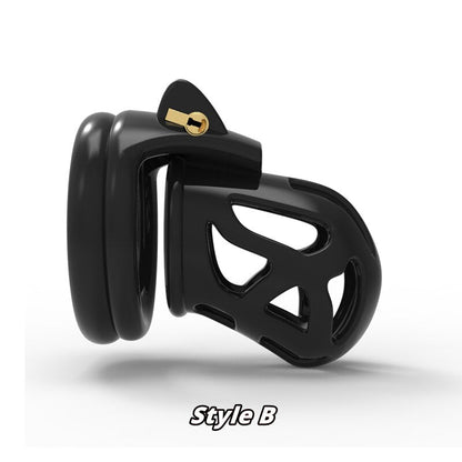 Ghost Plastik Keuschheitskäfig Black Edition mit 4 Ringe – Produktansicht 4