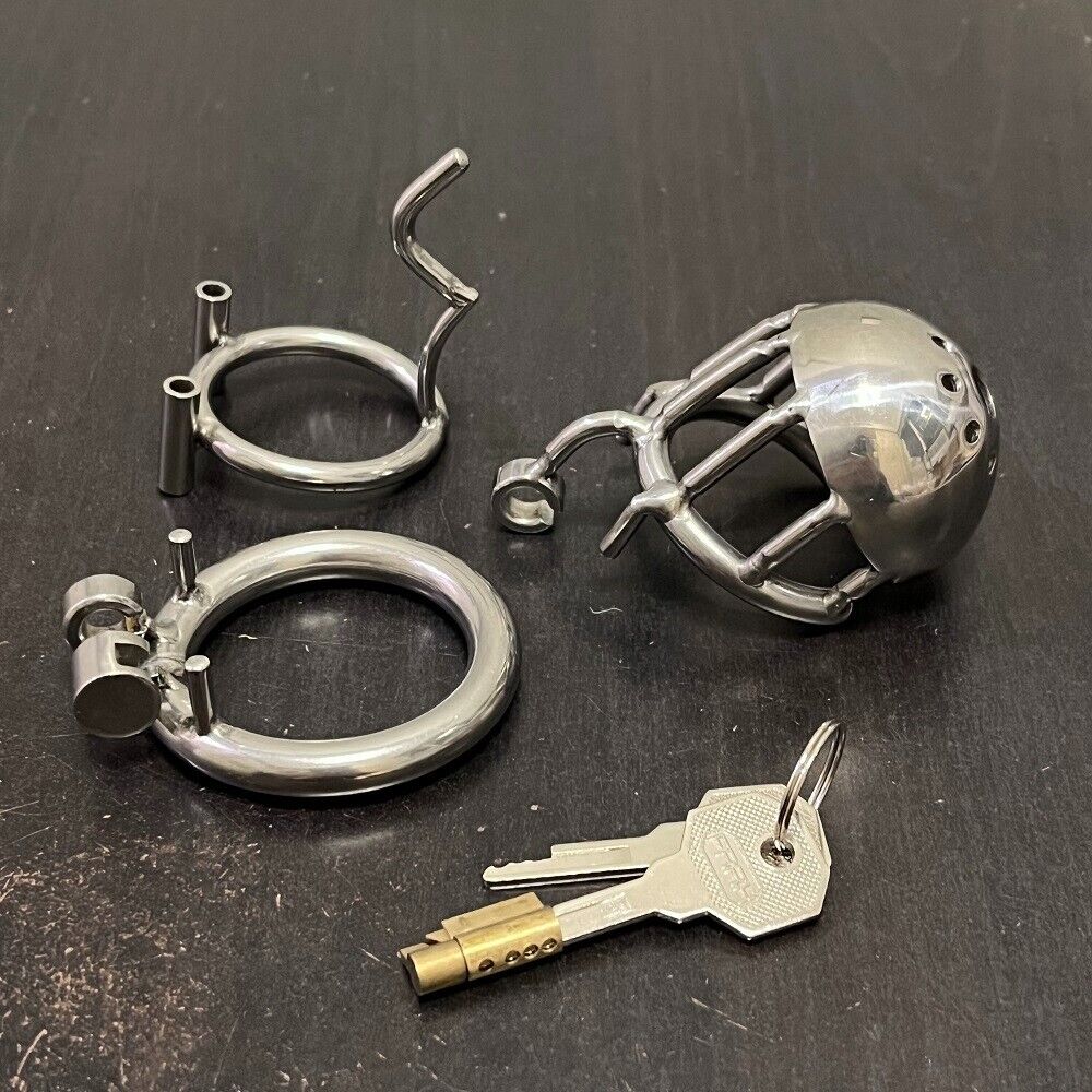 Keuschheitskäfig aus Metall für PA-Piercing - A400-1