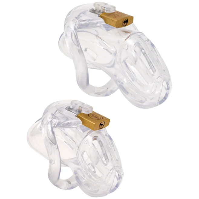 Harz Keuschheitskäfig Mann - Holi Trainer G3 Transparent