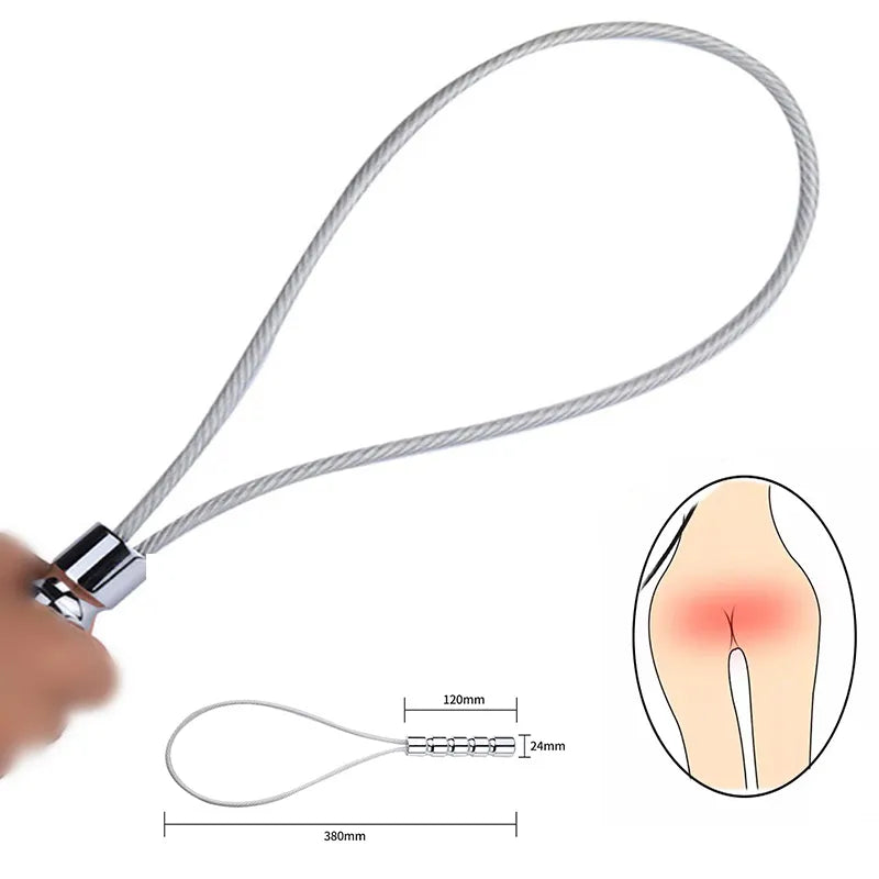 Stahlseil BDSM Folterreifen Peitsche