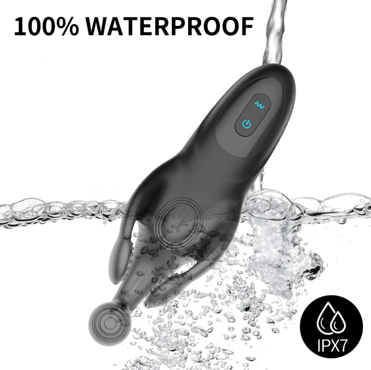 Dreiäugiger Silikon Vibrator für Hodenmassage – Produktansicht 4