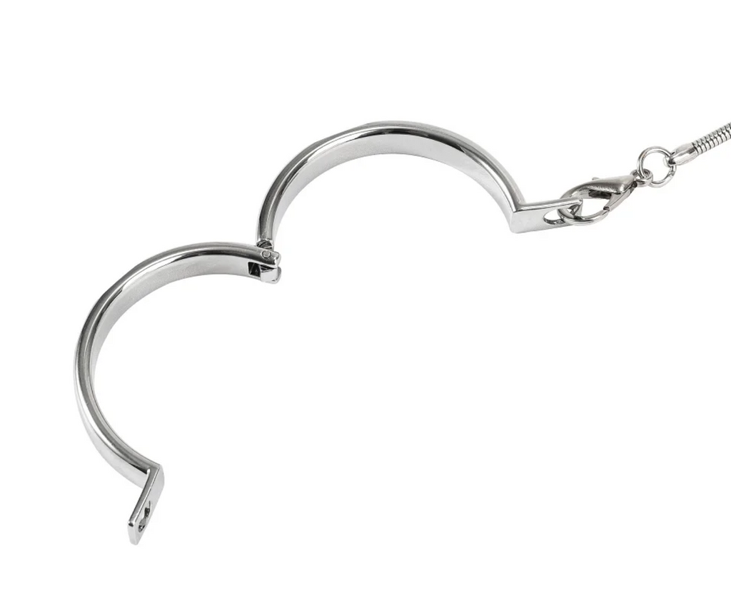 Metallverschluss Genitalhalsband mit Kettenleine