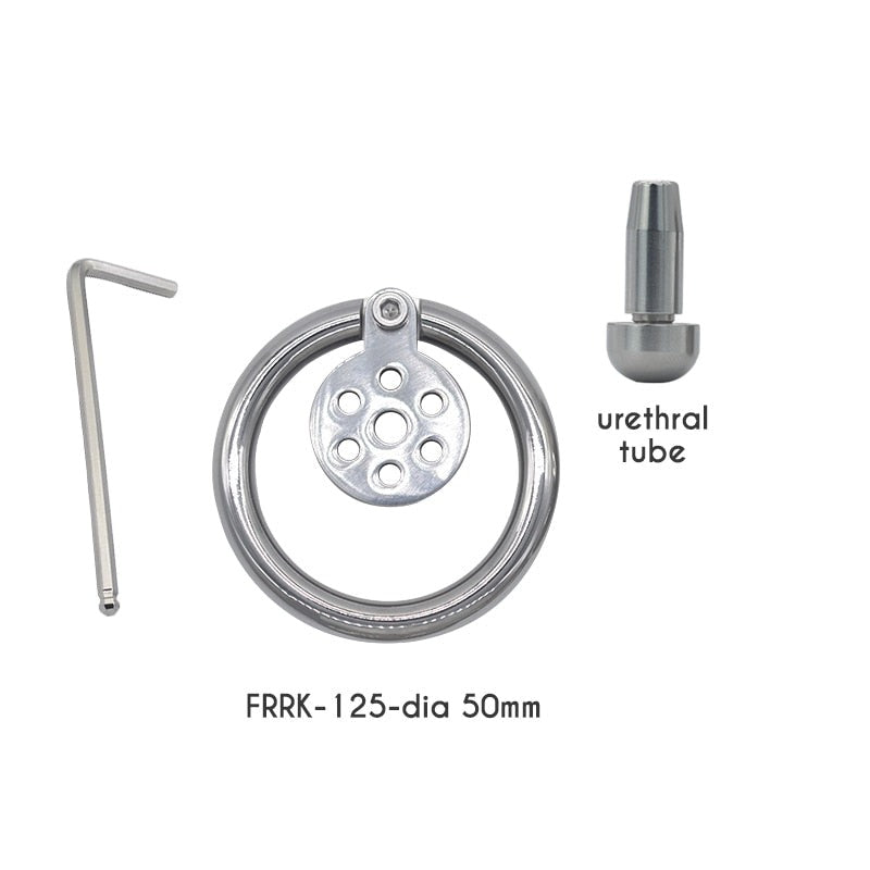 Nano-Metall-Keuschheitskäfig mit Harnröhren-Plug – Produktansicht 14