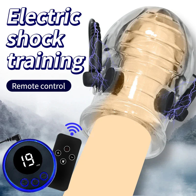 Schockierende Elektro-Stimulation Spielzeug für die Eichel des Penis
