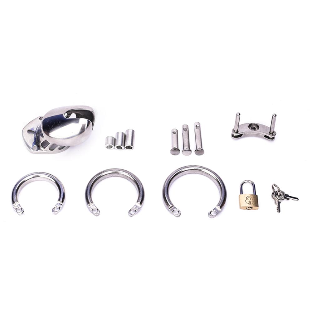 Silberner Metall-Keuschheitskäfig CB6000S – 2,76 Zoll