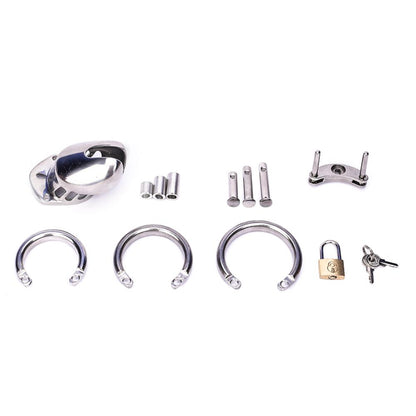 Silberner Metall-Keuschheitskäfig CB6000S – 2,76 Zoll