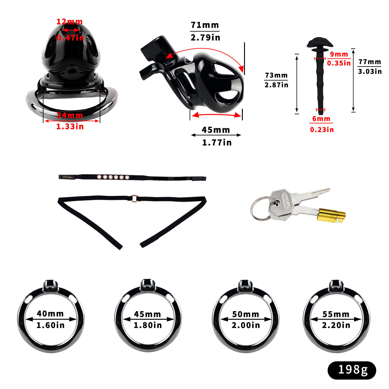 ABS Resin Chastity Lock 7