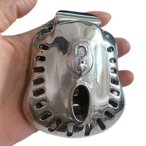 Keuschheitskäfig Für Männer Metall Schild – Produktbild