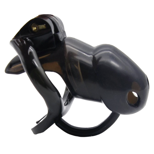 Männlicher Keuschheitskäfig GB 3000 Black mit Hodenseparator