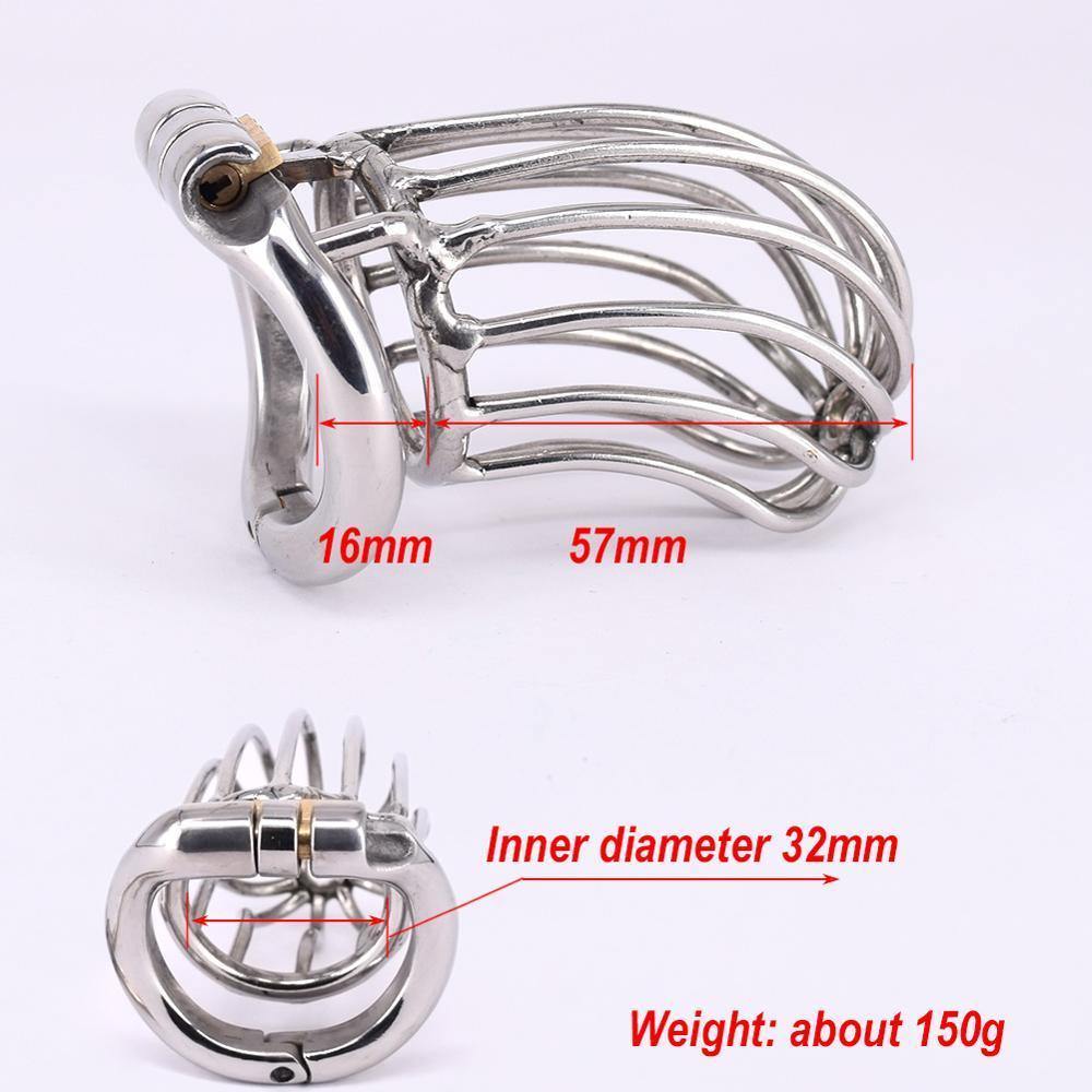 Metall-Keuschheitsäfig - The chrome ball L – Produktansicht 2