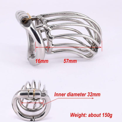 Metall-Keuschheitsäfig - The chrome ball L – Produktansicht 2