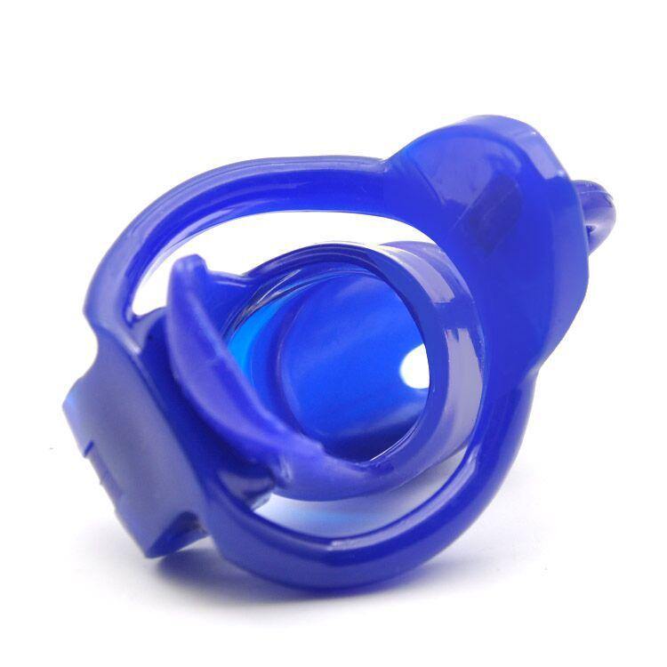Männlicher Keuschheitskäfig GB 3000 Blue mit Hodenseparator