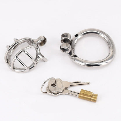 Kurzer Keuschheitskäfig Metall Villandry Xs – Produktansicht 4