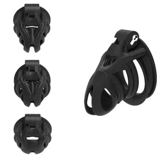 Arc Cobra Keuschheitskäfig Keuschheitsgerät mit 4 Rings