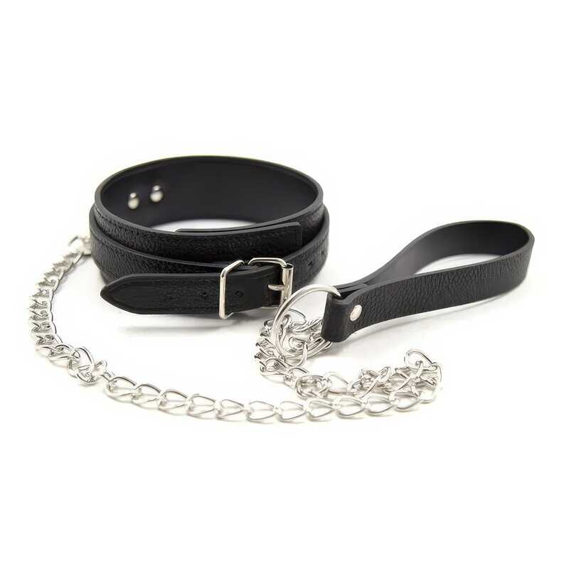 Leder bdsm leine halsband