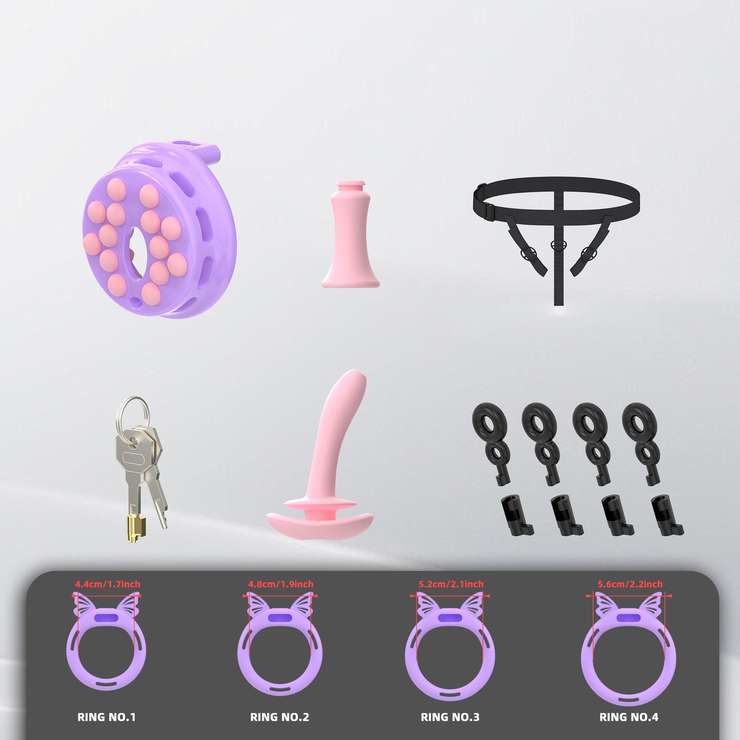 breathable-panel‌-chastity-cage-with-silicone-rings 6