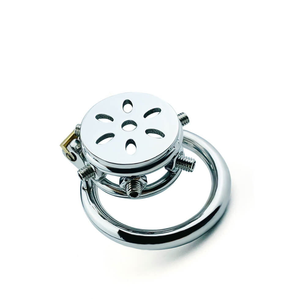 Button Ding flach Keuschheitsschloss mit Spitzen
