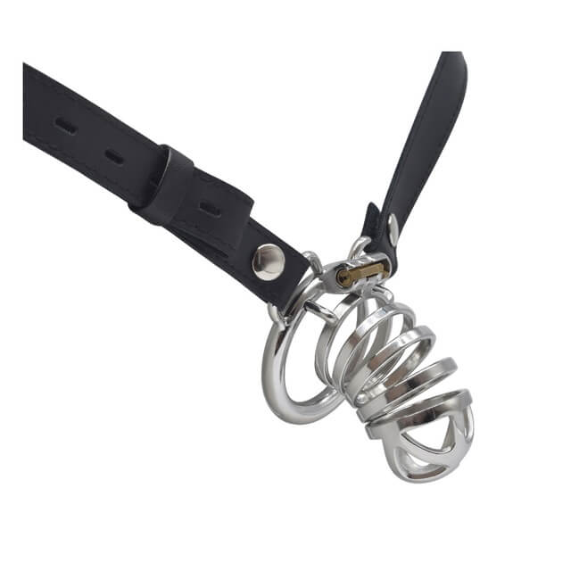Bondage Keuschheitskäfig mit für Männer Keuschheitsgürtel