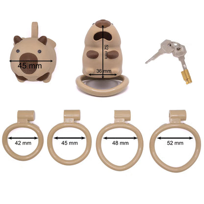 Capybara Dog Slave Chastity Cage  7