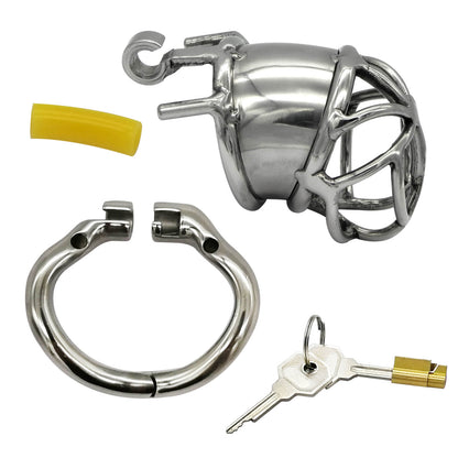 Stealth-Lock Penis-Keuschheitskäfig aus Edelstahl