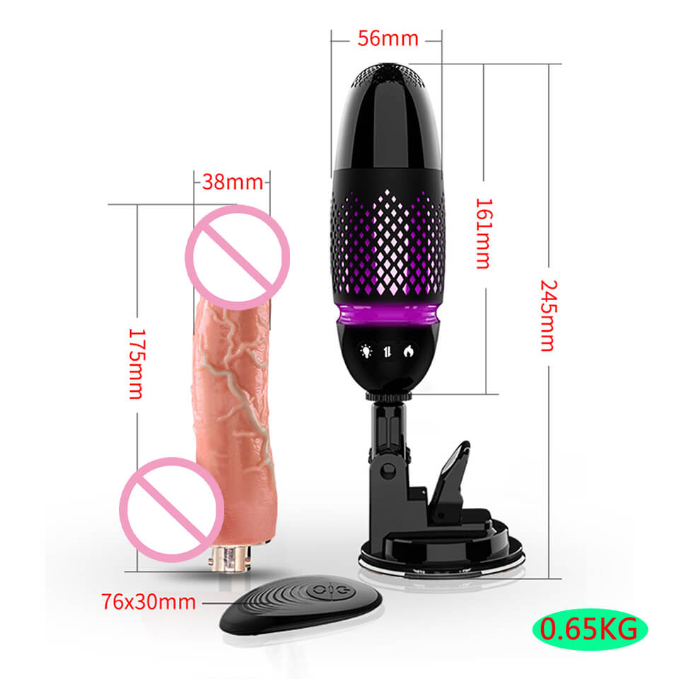 CC77 Remote Control Heating Artificial Penis Butt Plug Anal Sex Machine