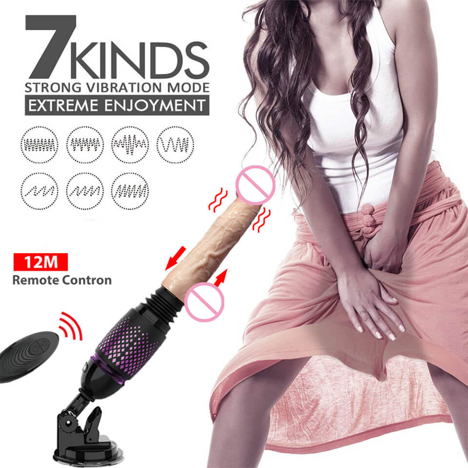 CC77 Remote Control Heating Artificial Penis Butt Plug Anal Sex Machine