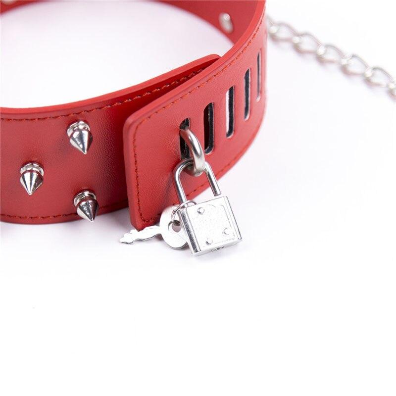 Leine bdsm halsband Mit Nieten