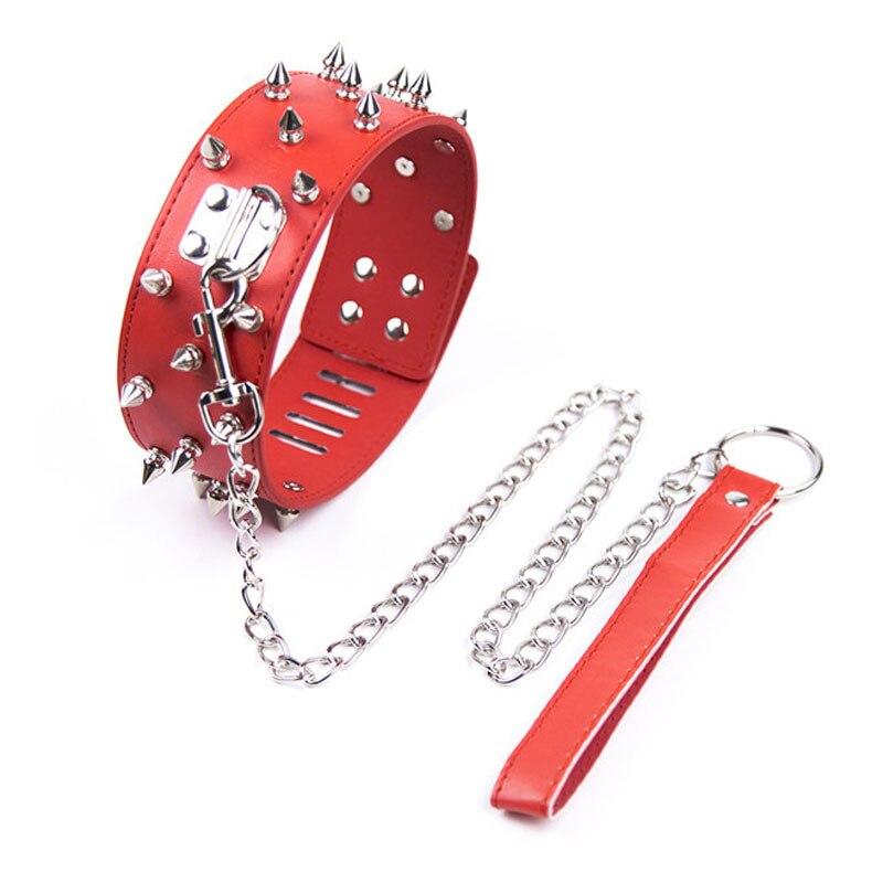 Leine bdsm halsband Mit Nieten