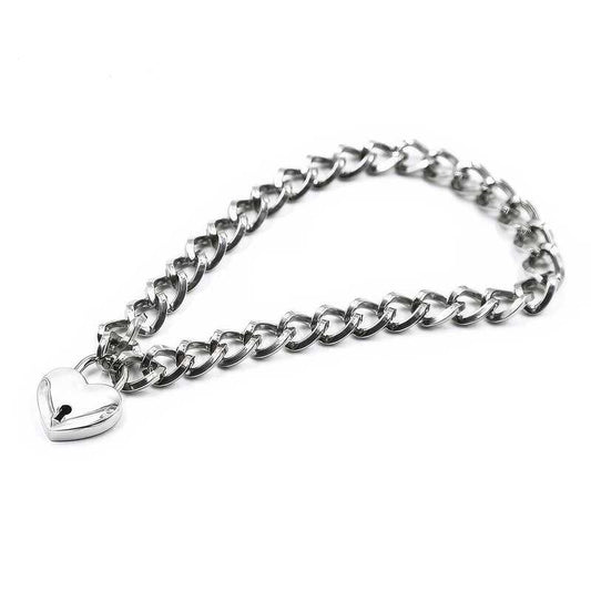 Bdsm Halsband Vorhängeschlosskette – Produktbild
