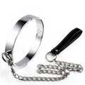 Metall bdsm halsband + Leine