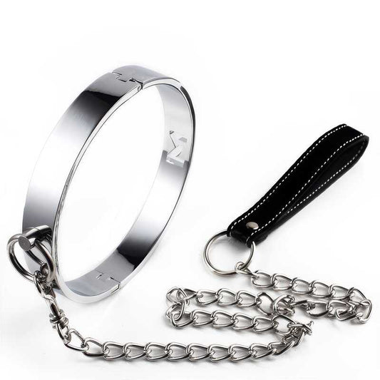 Metall bdsm halsband + Leine – Produktbild