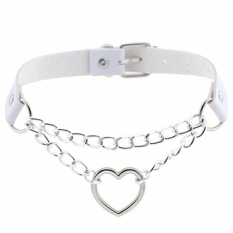 BDSM Halsband Herzanhänger