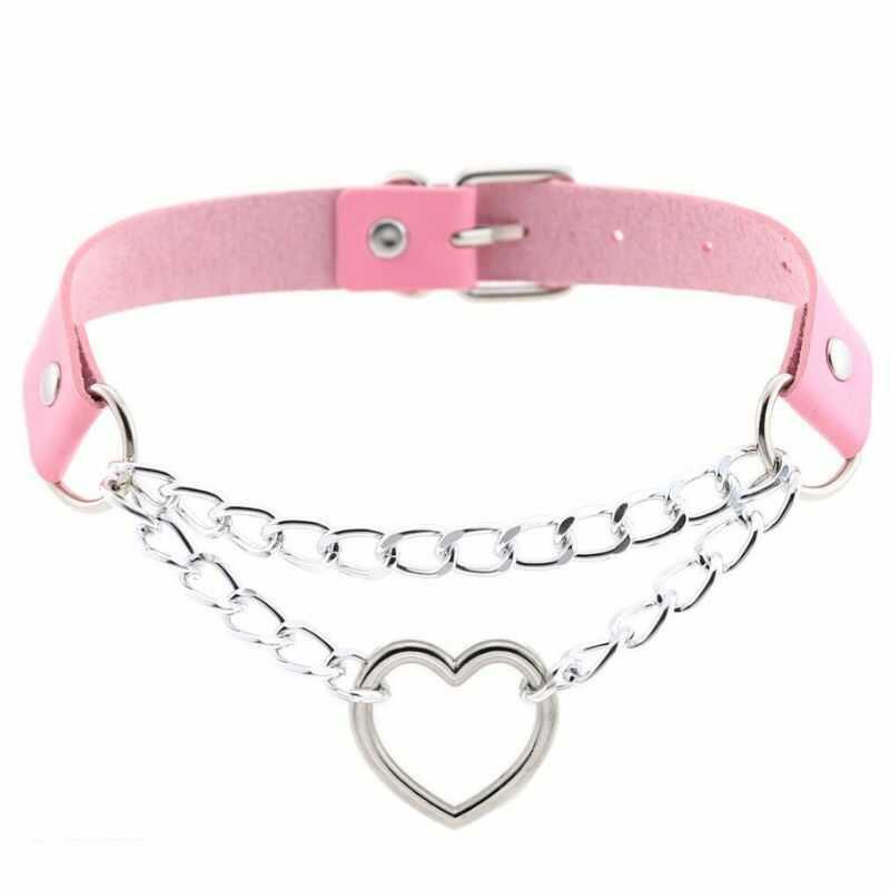 BDSM Halsband Herzanhänger