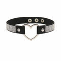 BDSM Halsband mit strasssteinen